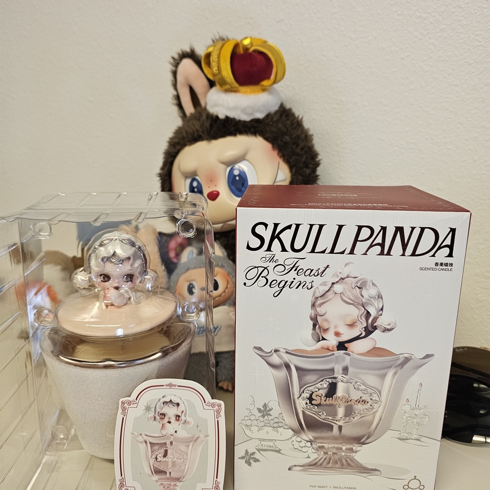 SKULLPANDA THE FEAST BEGINS "THE SPOON WARMER" SCENTED CANDLE, CHINA EXCLUSIVE